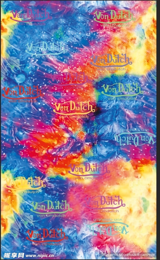 扎染 大牌  数码印花 