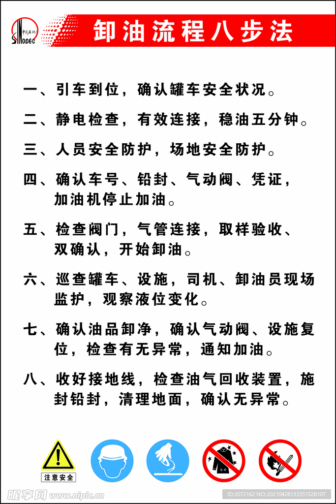 卸油八步法 加油站 中石化