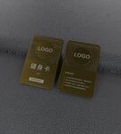 健身金属镂空卡片金色