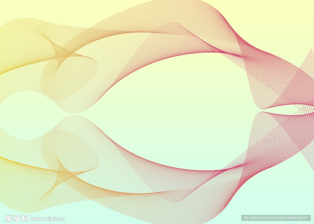 抽象渐变流动线条