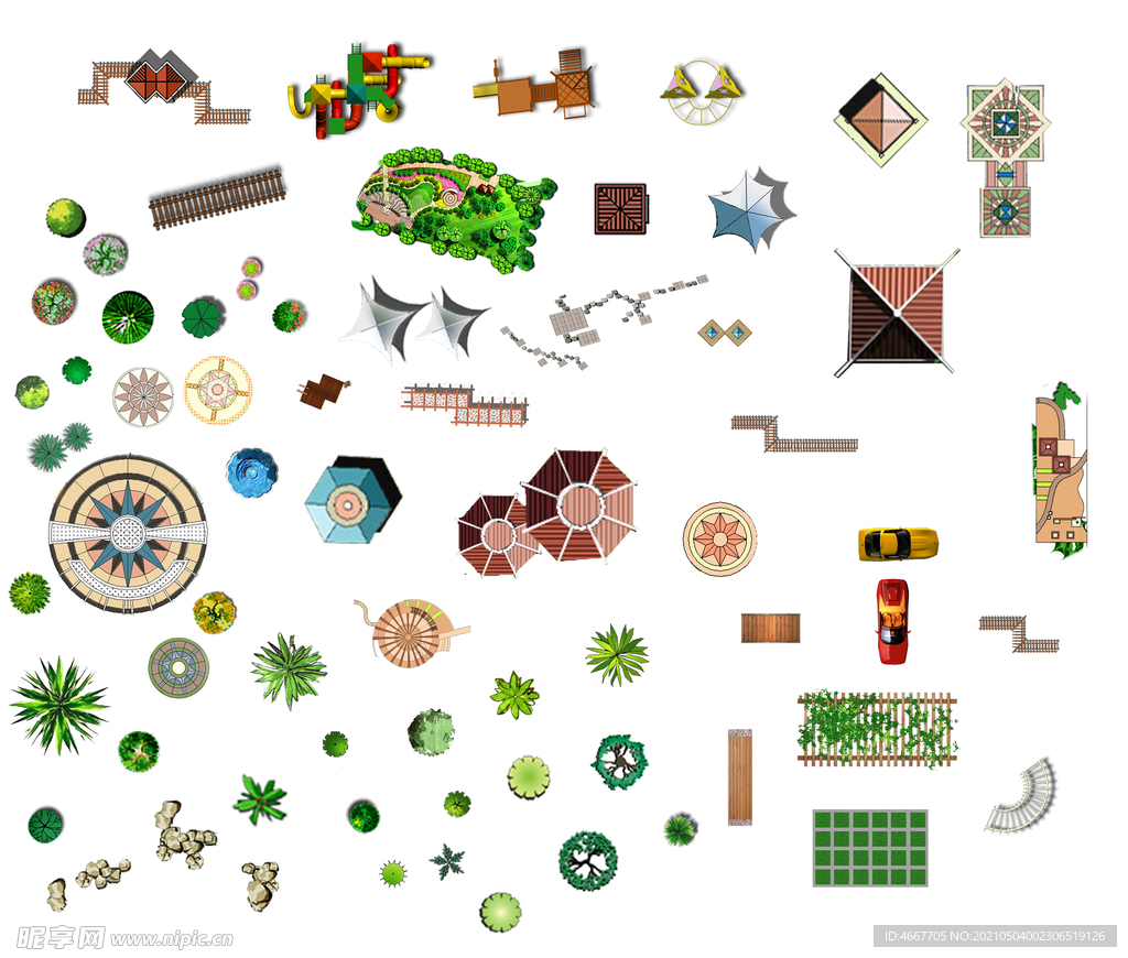 园林景观素材 毕业设计展板  