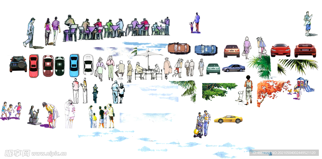 园林景观素材 毕业设计展板  