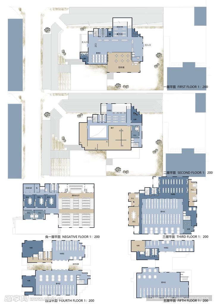 园林景观素材 毕业设计展板  