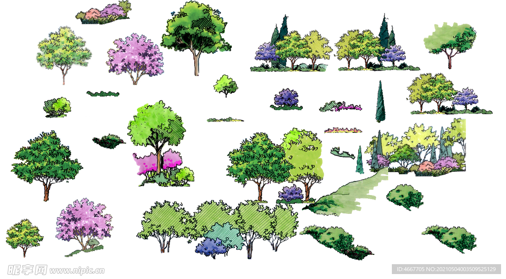 园林景观展板素材