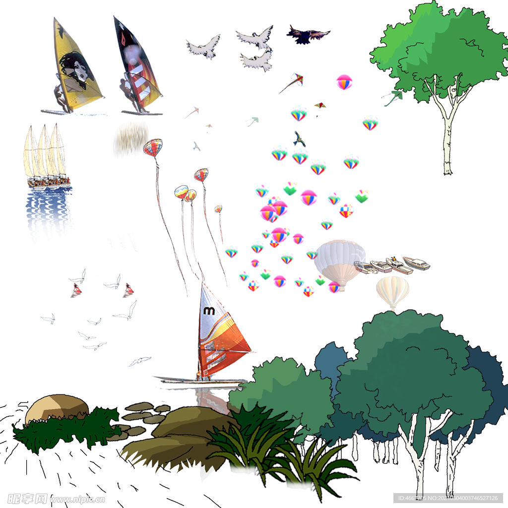 园林景观展板素材