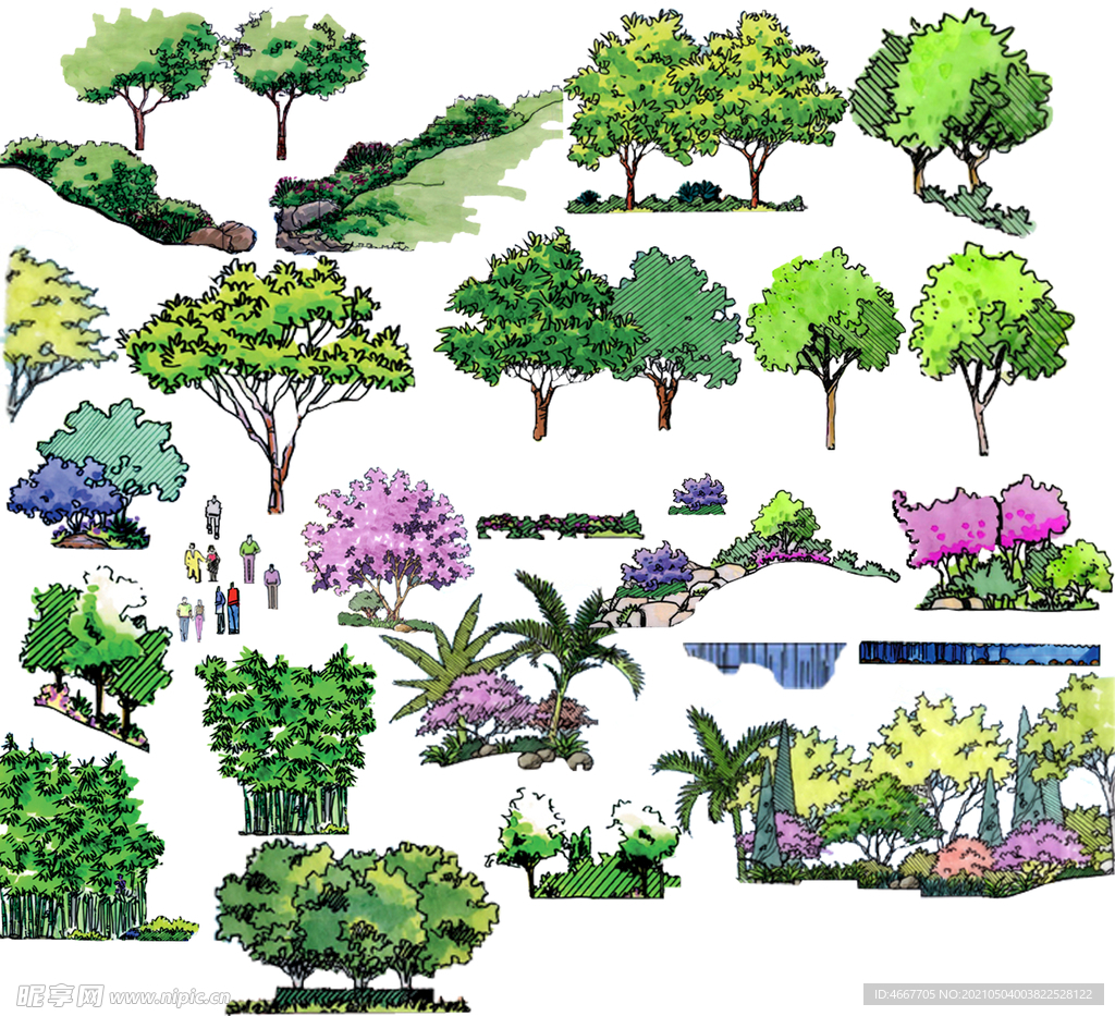 园林景观展板素材