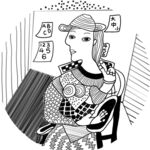 毕加索黑白线稿