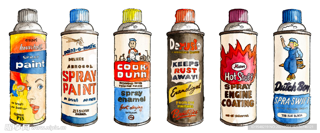 彩色瓶子 字母 欧美印花 T恤