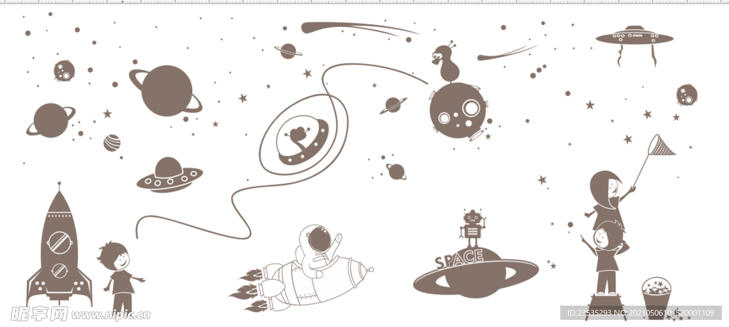 太空 飞船 星空 宇航员