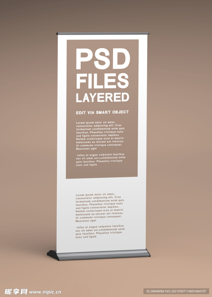 易拉宝立牌展板样机