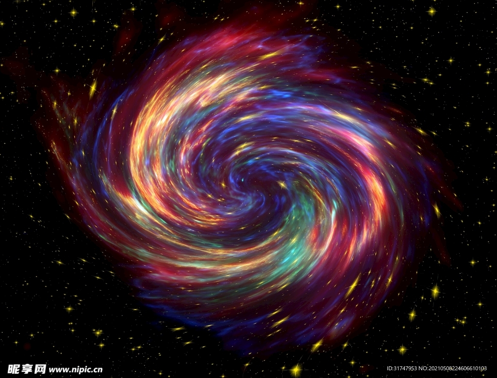 七彩的旋涡