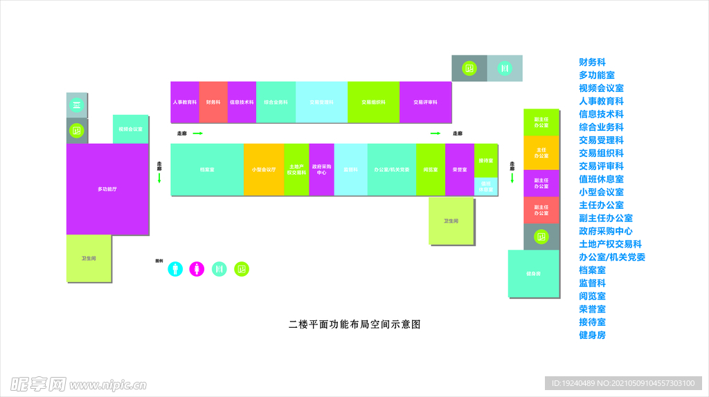 企业单位楼层平面布置图可编辑