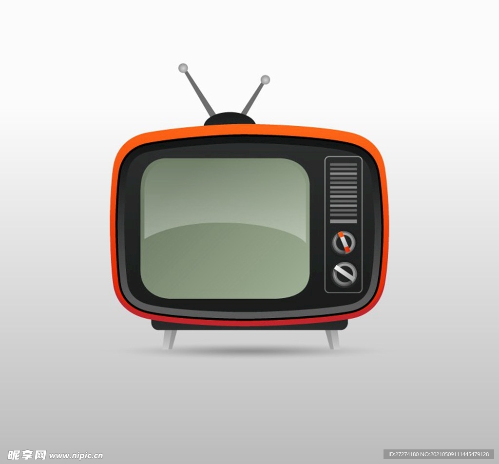 复古电视图标