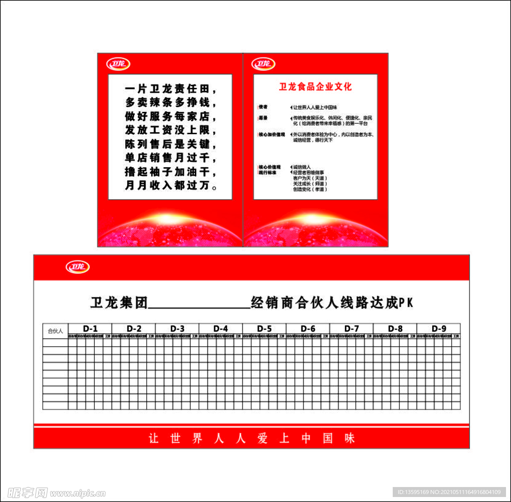卫龙集团 制度牌