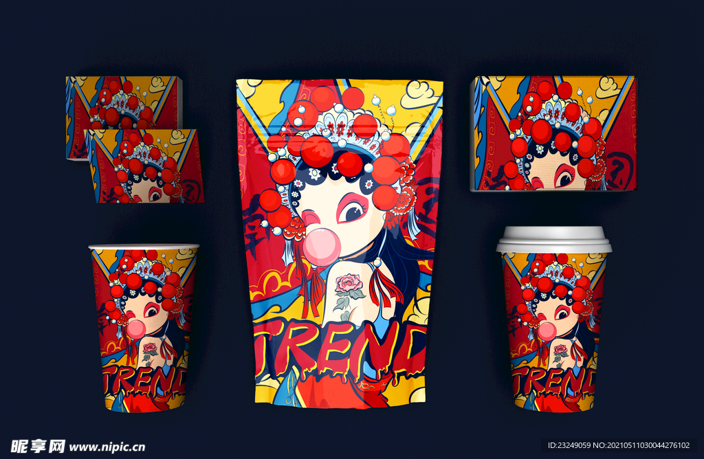 文创国朝风包装样机