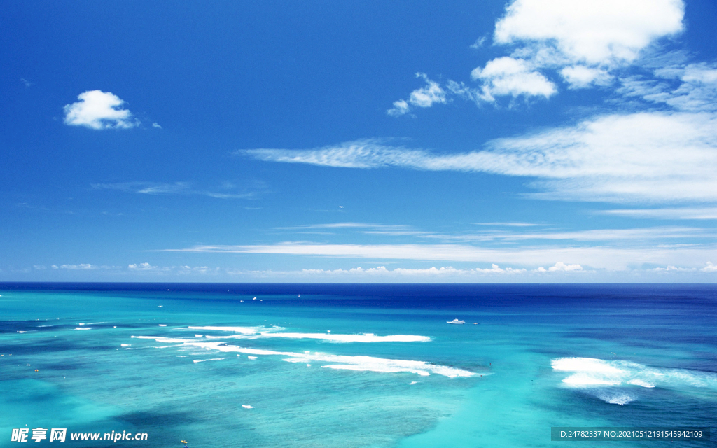 碧海蓝天背景图