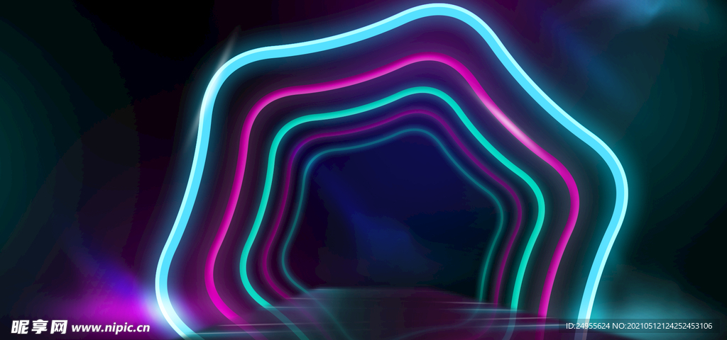 霓虹灯背景图