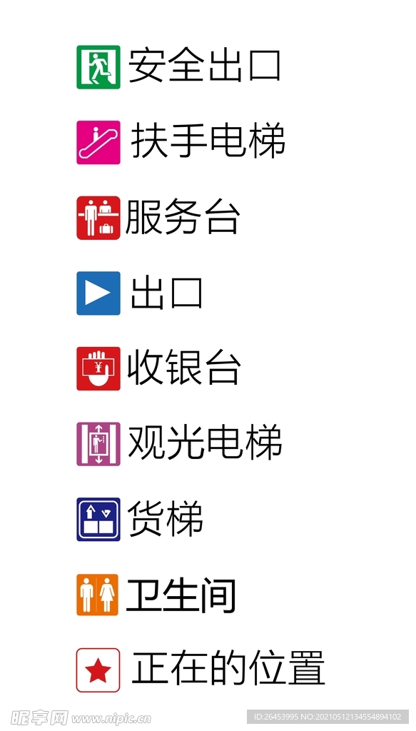 商场图标  标识 导视