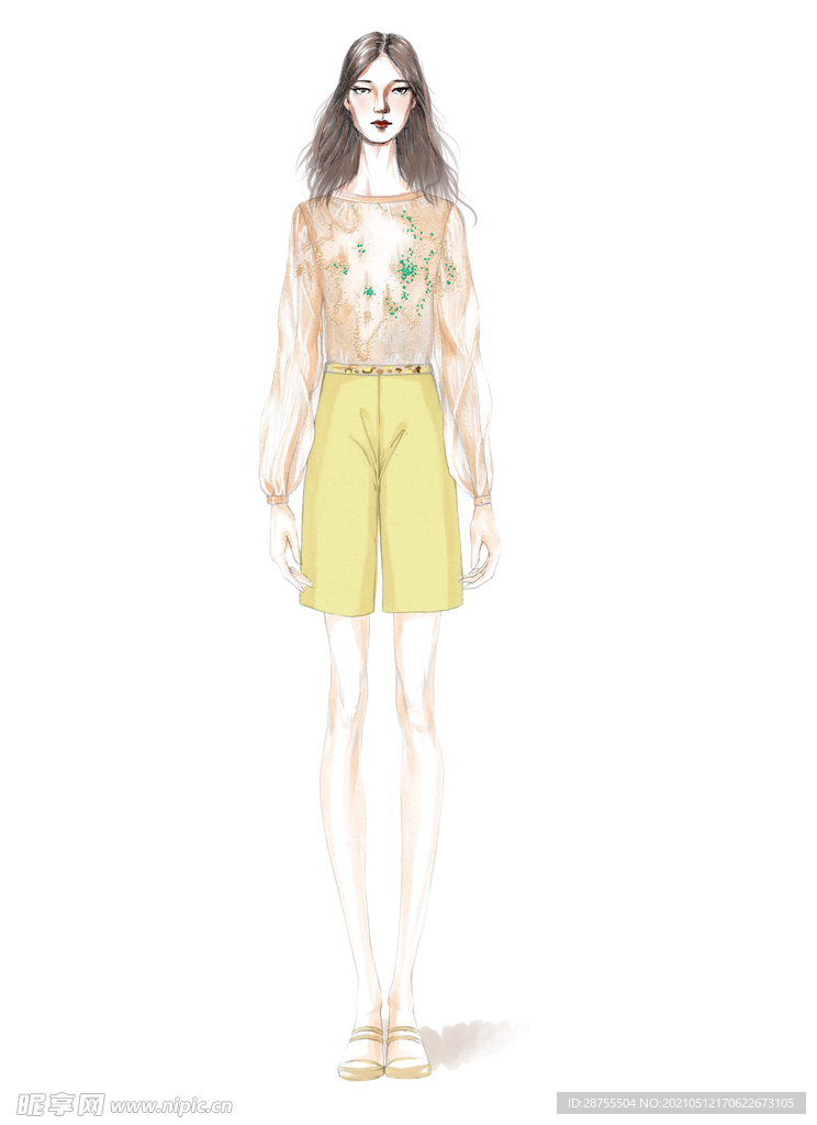 高清服装设计效果图手稿