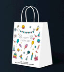 蛋糕烘焙店美食包装手提袋