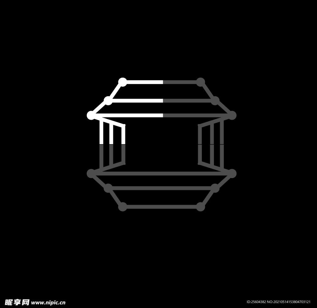 教育对称对比商标logo