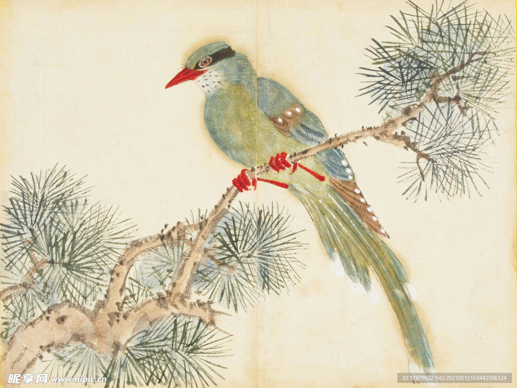 余曾三国画 百花鸟图