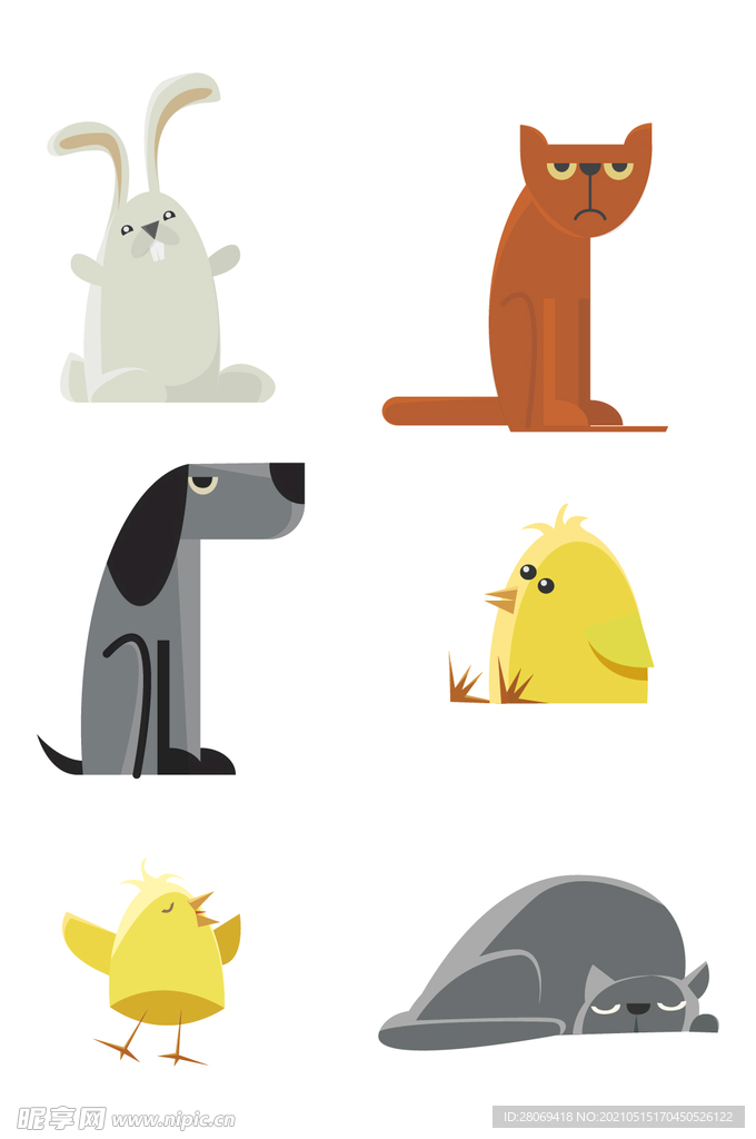 卡通动物图案