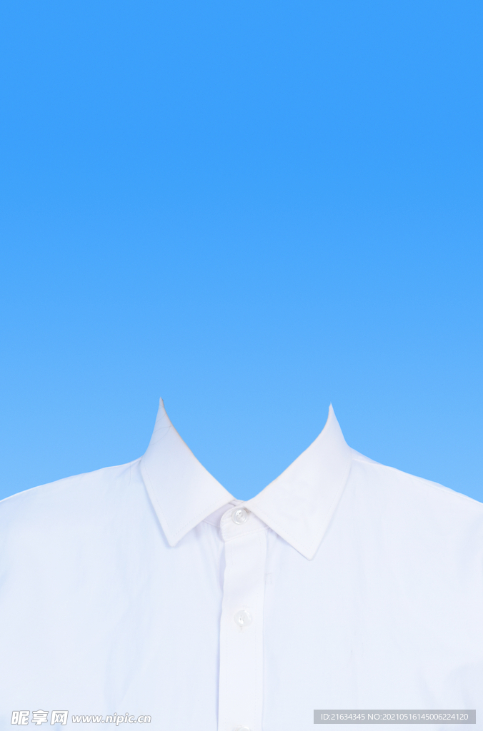 证件照白衬衫