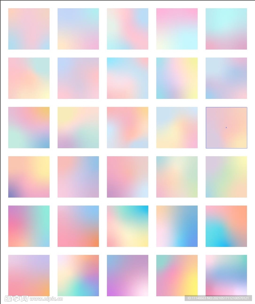  多彩渐变色卡背景模板