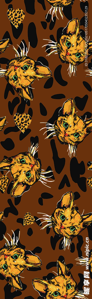 数码印花  大牌   小花  