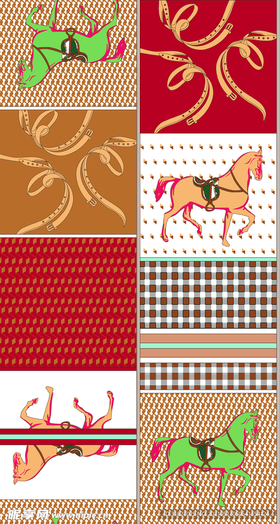 数码印花  大牌   小花  