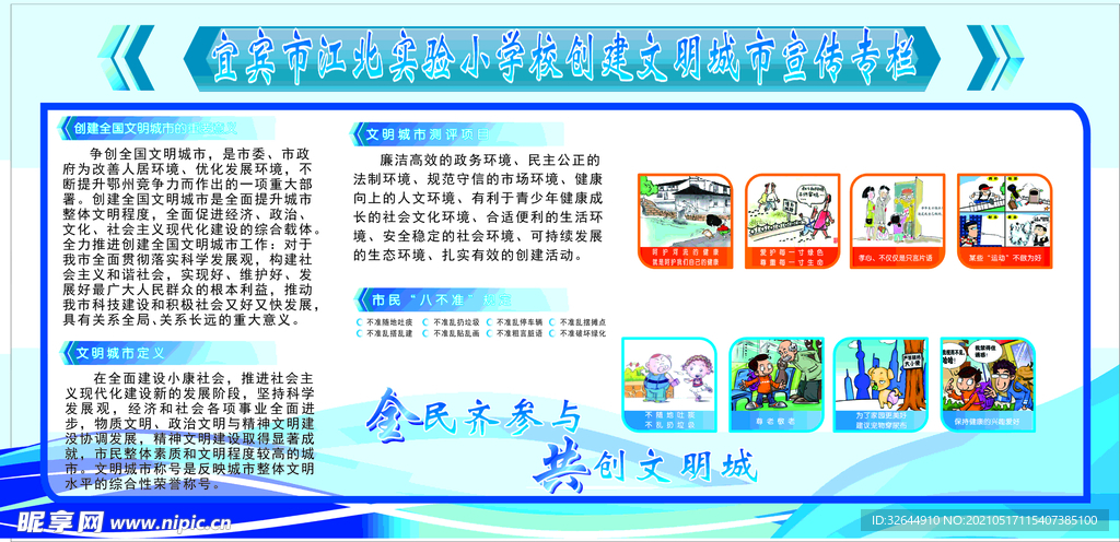 文明城市宣传栏