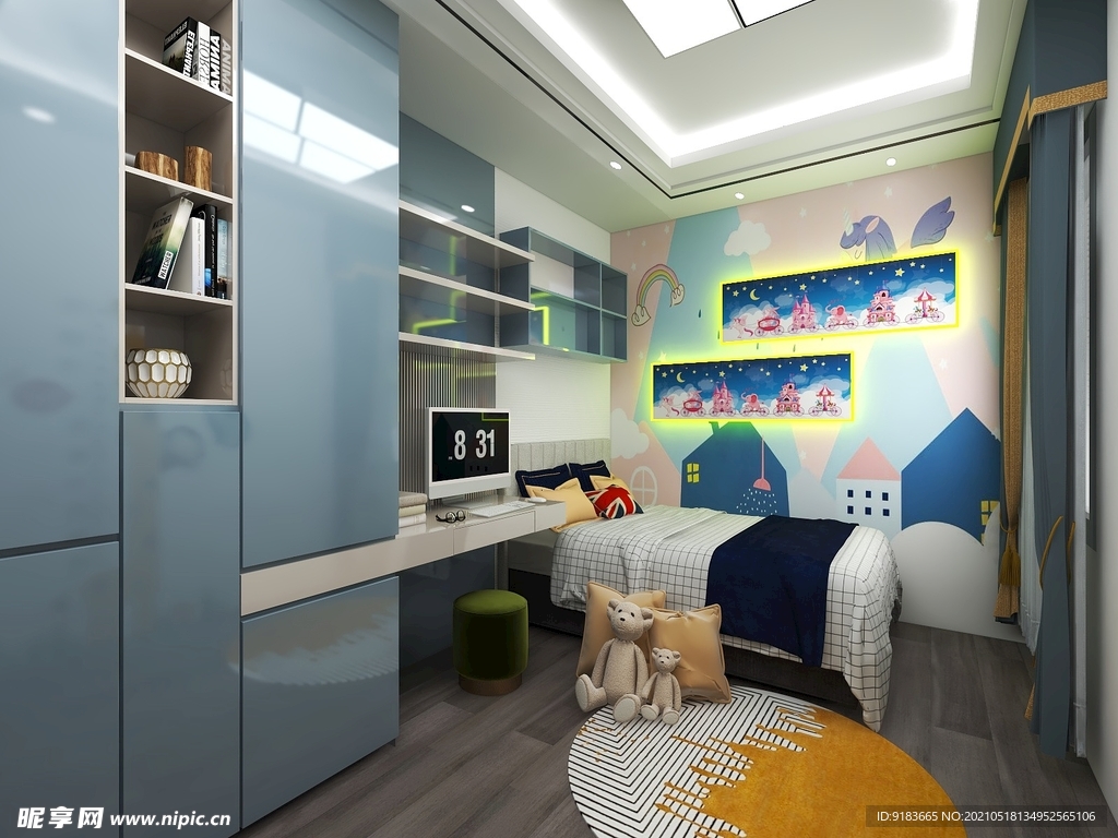 儿童房效果图