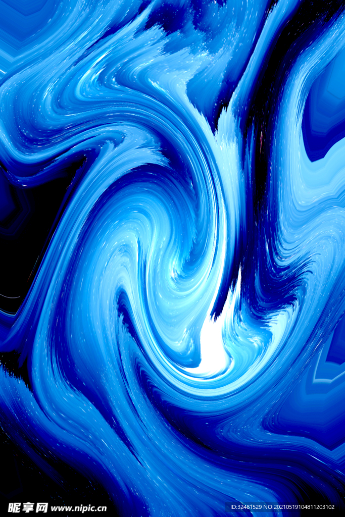 流体纹理 科技蓝