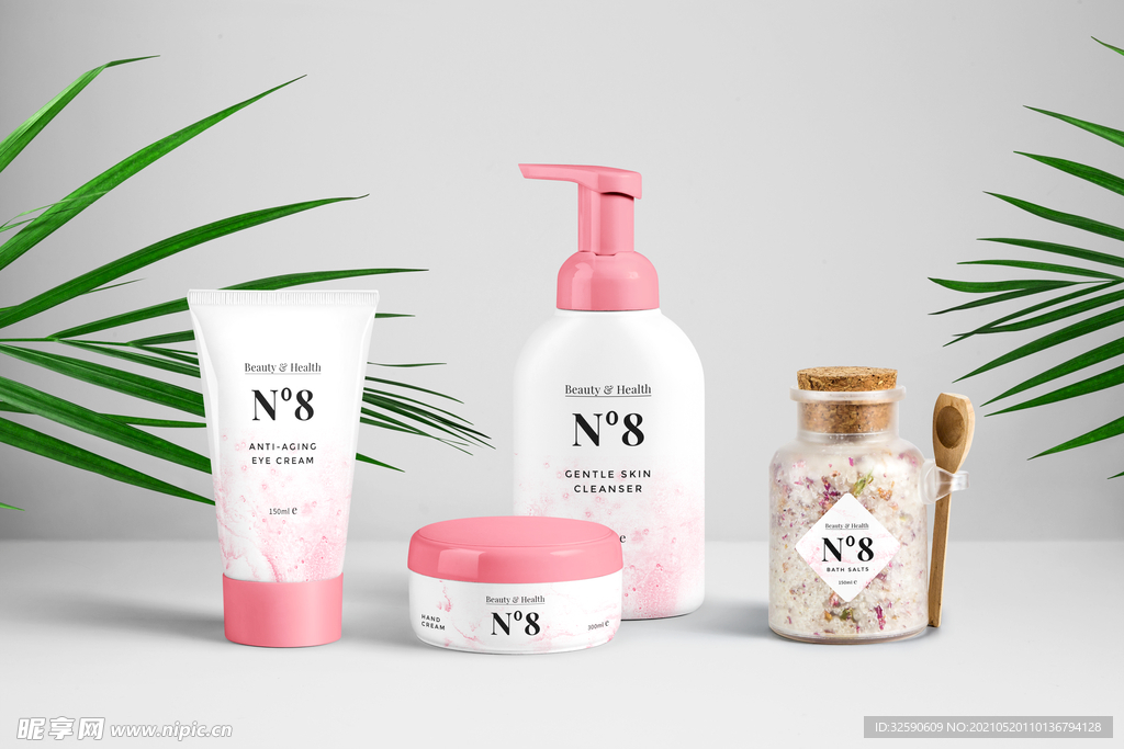 瓶子包装样机效果图