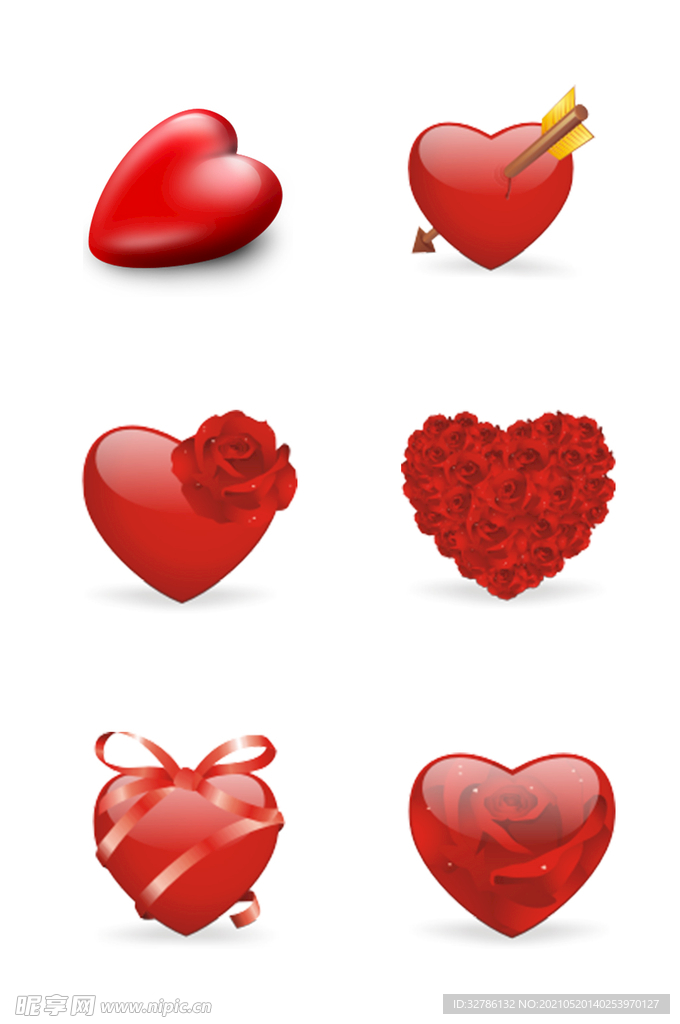 情人节爱心元素素材