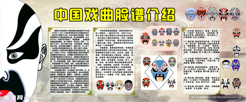 戏曲脸谱介绍