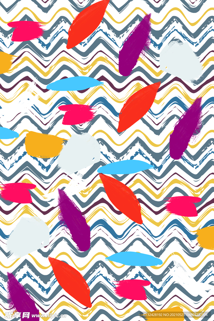 油漆 条纹 印花 高清分层