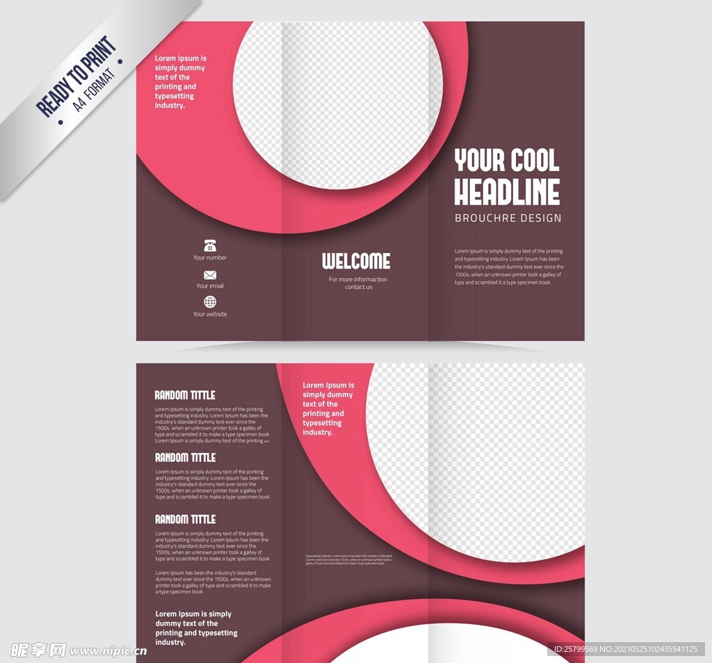 宣传册抽象圈子