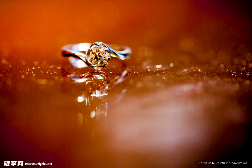 钻戒特写