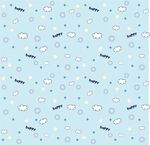 云朵无缝满印图案