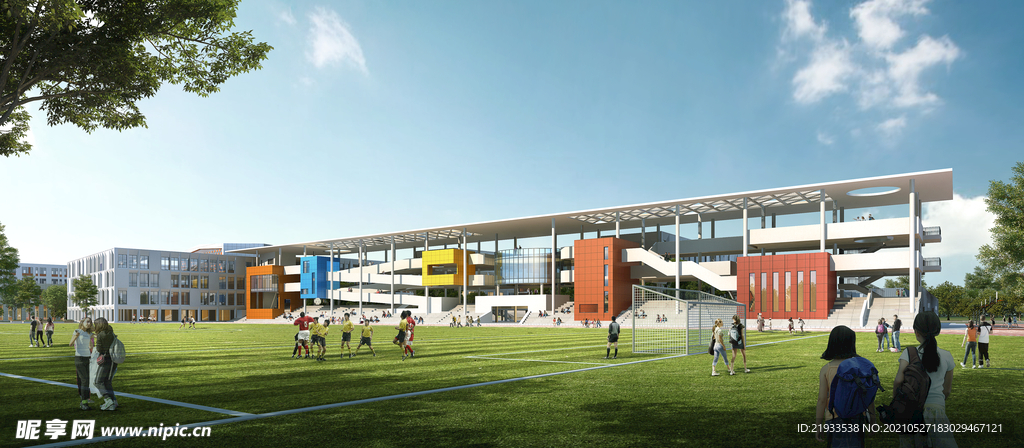 小学学校幼儿园建筑外观设计案例