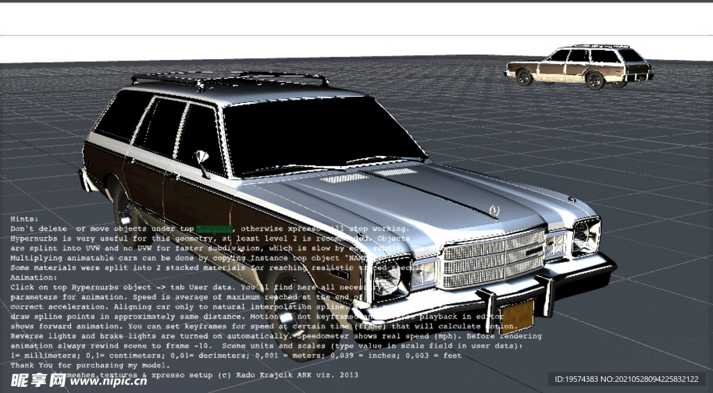 C4D模型普利茅斯 货车