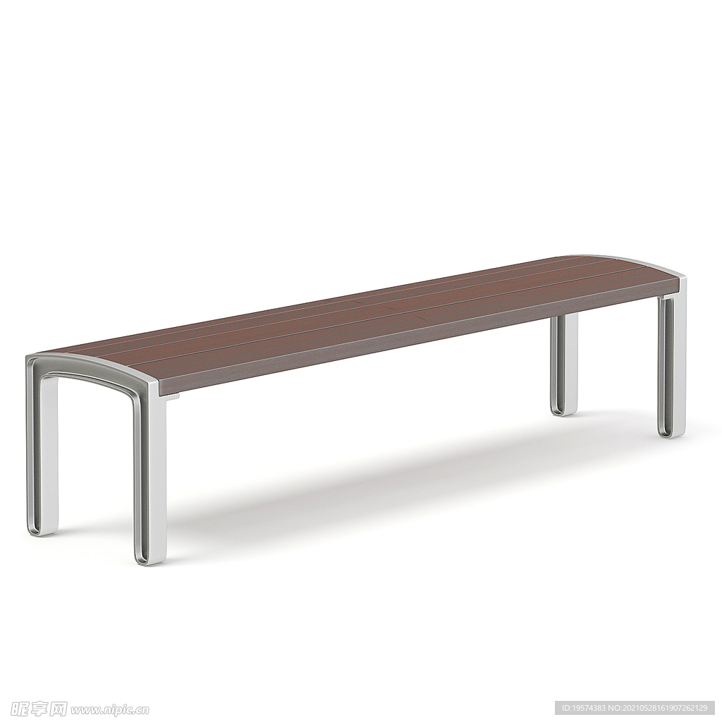 C4D模型公园长椅椅子