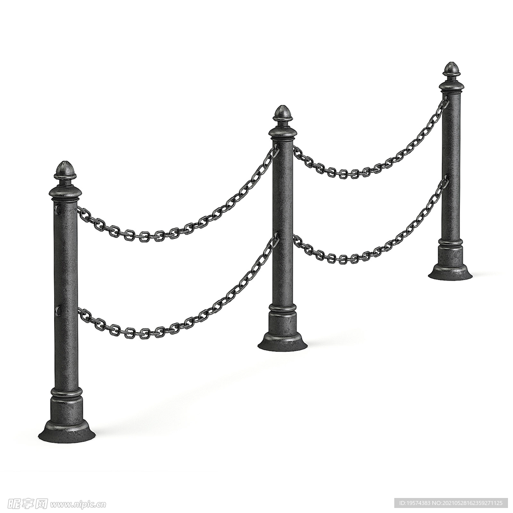 C4D模型路障防撞栏街道障碍