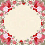  花朵元素 手绘花环 水彩花 