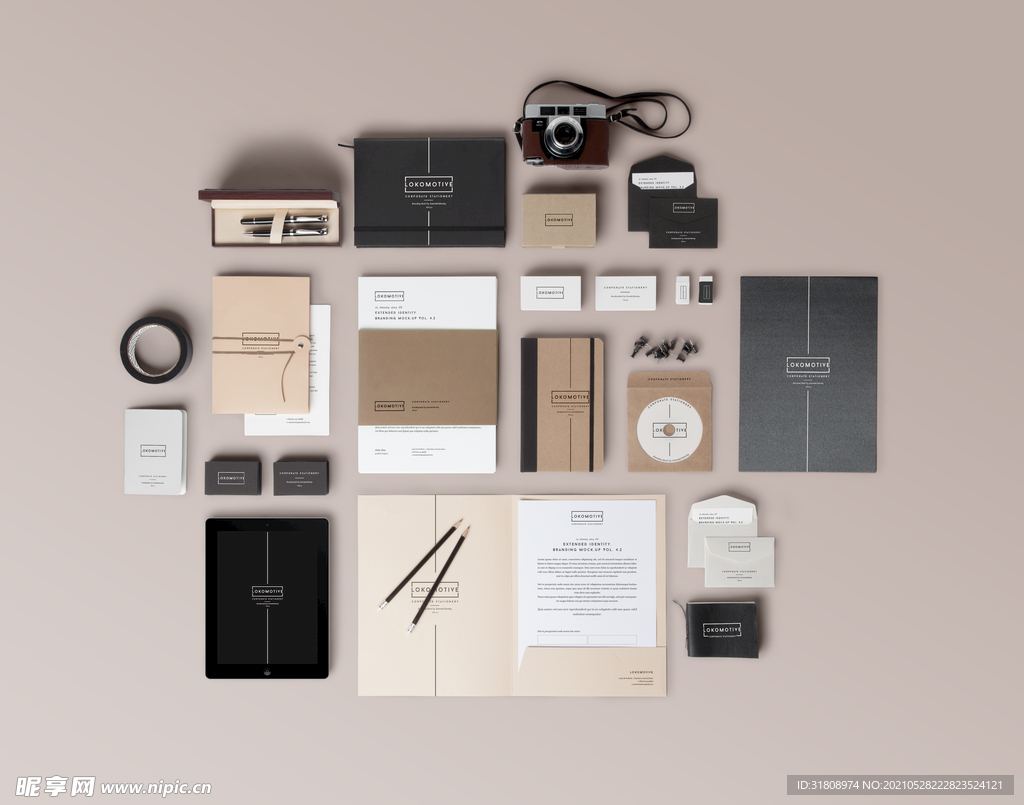 企业高档VI样机全套素材