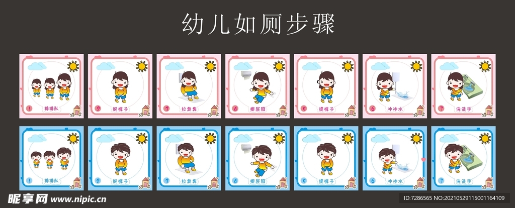 幼儿如厕步骤  儿童入厕流程