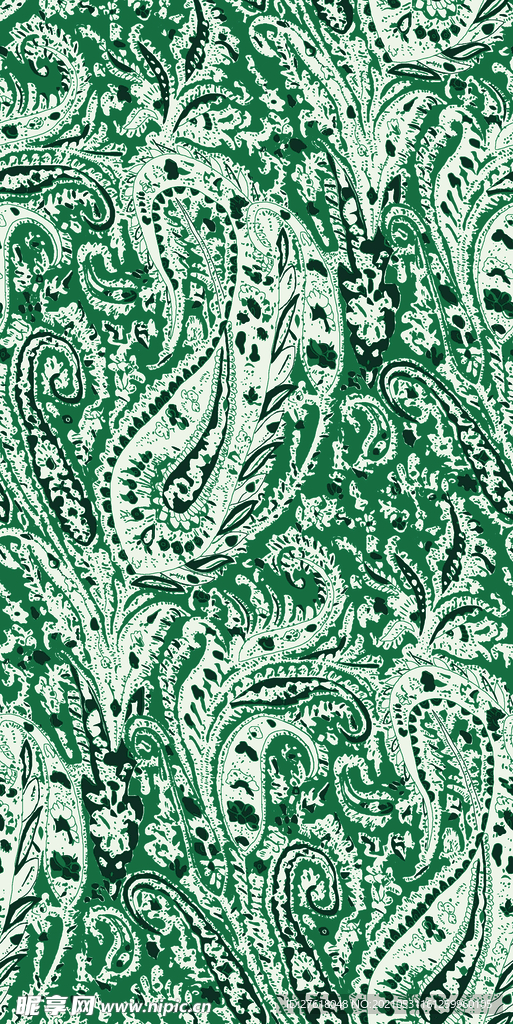 大牌 数码印花 手绘花 腰果花