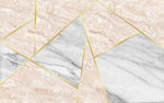 北欧简约线条几何大理石